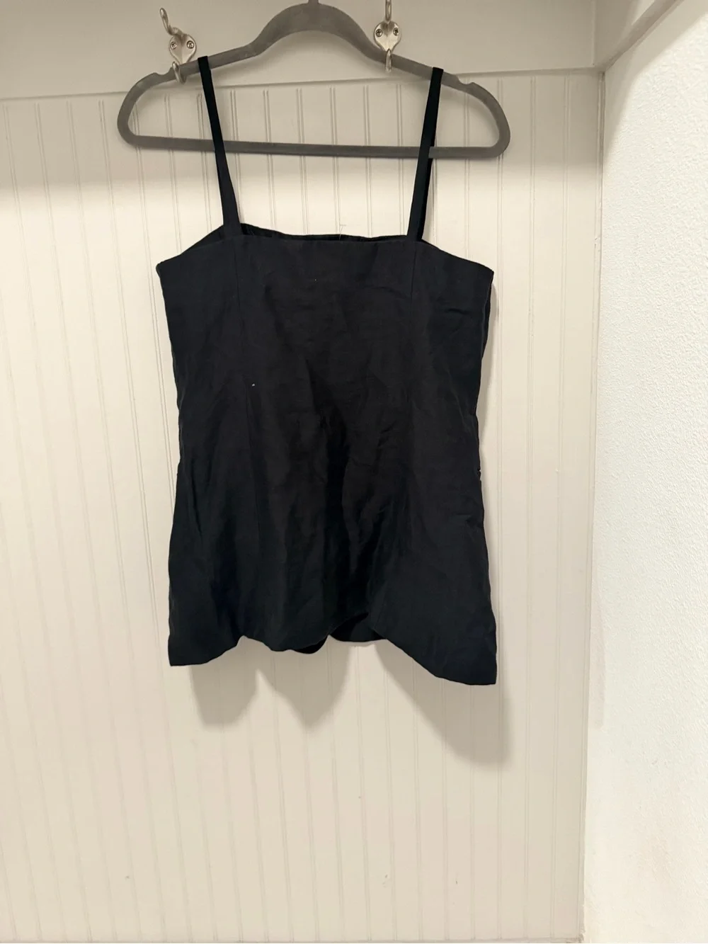 Zara Black Button-Front Spaghetti Strap Camisole